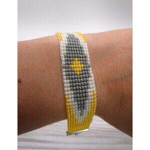 Loom Beaded Bracelet Yellow